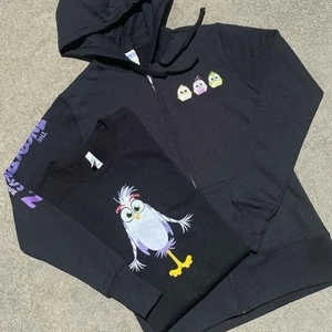 The Angry Birds Movie 2 Cast/Crew Gift Embroidered Hoodie & Tee Size Small - Picture 1 of 8