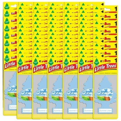 Little Trees Summer Linen Air Freshener – 96 Pack Bulk Case – U1P-10574 - Image 1 of 4