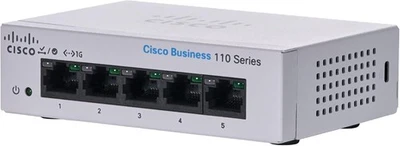 Cisco CBS110-5T-D-EU Unmanaged L2 Switch 5x Gigabit Ethernet (10/100/1000), 1U R - Immagine 1 di 4