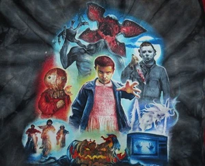 Universal Studios Halloween Horror Nights 2018 Stranger Things Drawstring Bag - Picture 1 of 6