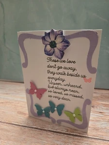 Handcrafted Sympathy Greeting Card - Picture 1 of 2