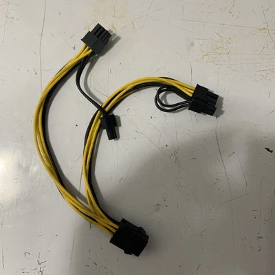 6-pin to 8-pin (6+2) PCI Express Power Converter / Splitter Cable GPU PCI-E PCIE - Image 1 of 2
