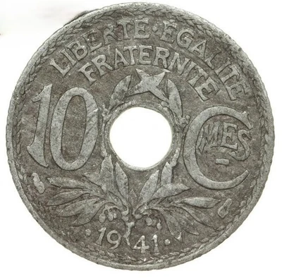 France - 10 Centimes 1941 - Image 1 of 2