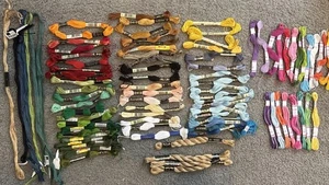 DMC Cotton Perle & Moline Special & Sullivan & Other Brands Over 80 skeins New - Picture 1 of 11