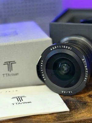TTartisan 7.5mm F2.0 APS-C MF Fisheye Lens for Sony E Canon RF EF-M XF Z M43 L - Image 1 of 4