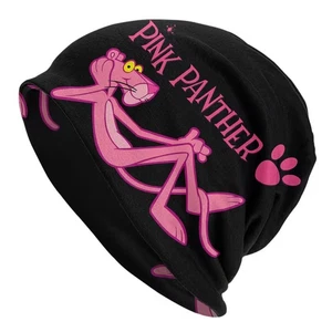 Vintage Cartoon Pink Panther Beanie Skull Cap Winter Hat Skullies - Picture 1 of 3