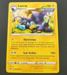 Pokemon Crown Zenith Luxray Rare Card 043/159 NM - Picture 1 of 1
