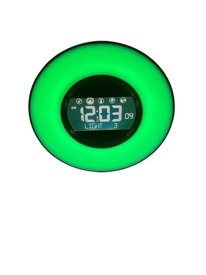 Reloj despertador vintage C85135 La Crosse Technology luz estado de ánimo y sonido natural Foto 1 de 4