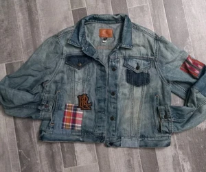 Ralph Lauren Jeans Trucker Jacke Damen Gr. XL Patchwork - Bild 1 von 11