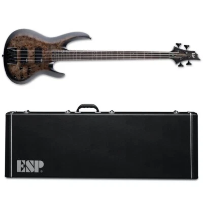 Bajo eléctrico ESP LTD B-4 ébano carbón ráfaga satinado + estuche ESP NUEVO Foto 1 de 4