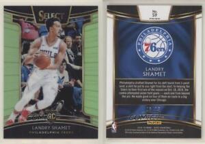 2018-19 Panini Select Concourse Neon Green Prizm /75 Landry Shamet #59 Rookie RC