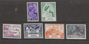 SELANGOR (5031) KGV1 X 1948 PLATA CONJUNTO BODA Y 1949 UPU SET M/M - Imagen 1 de 1
