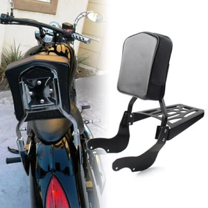 For Victory 2003-Up Vegas Kingpin Sissy Bar Backrest Pad Luggage Rack Black - Bild 1 von 10