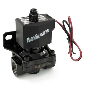 1ct HornBlasters Air Valve Solenoid & Mounting Bracket - 12 Volt 1/2" NPT Ports - Picture 1 of 6
