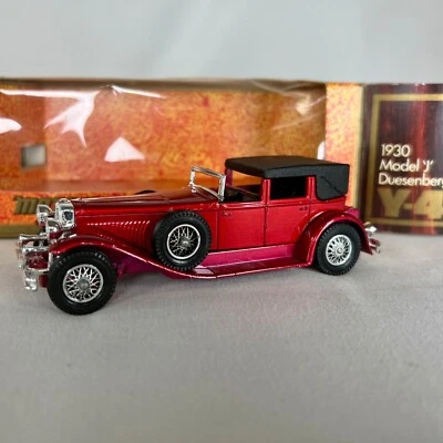 1930 Model 'J' Duesenberg Y-4 MatchBox “Models of Yesteryear” Original Box 1:43 - Image 1 of 4