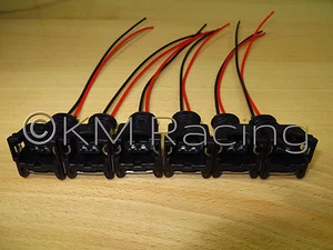 (6x) EV1 Fuel Injector Quick Disconnect Pigtails (Bosch DSM Ford Siemens Deka) - Picture 1 of 6