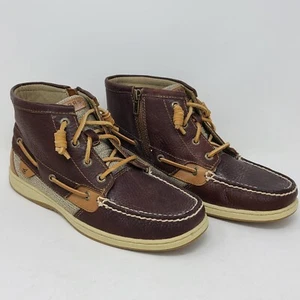 Sperry Top Sider STS90118 Womens Brown Leather Marella Boots Size 11M Chukka - Picture 1 of 10