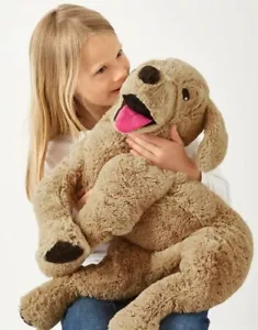 IKEA TOY DOG GOSIG Large Soft Childs Puppy Retriever Cuddly Big 70cm Golden Pup - Picture 1 of 6