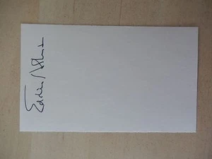 Tarjeta índice autografiada por Eddie Albert de 3" X 5" - Imagen 1 de 2