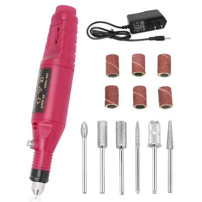 Dremel Nail Polish For File Gel Acrylic Grinder Buffer Tool Finger Drill Kit NEW - Image 1 of 4