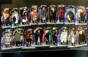 JUSTIN BIEBER 2010 PANINI 1a Stampa Completa DOWNLOAD Foglio 18 SET INSERTI SCHEDE - Foto 1 di 5