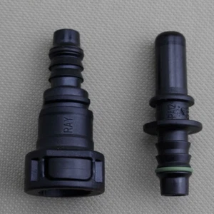 11.8mm SAE 3/8" Fuel Line Quick Connect Release Disconnect Connector Gas Petrol - Picture 1 of 6