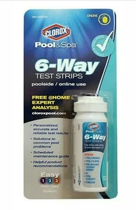 CLOROX POOL&SPA 6-Way Test Strips ** QUICK & FREE SAME DAY SHIPPING VIA USPS ** - Picture 1 of 4