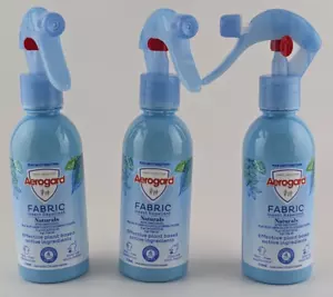 3 x Aerogard Fabric Insect Repellant Natural Plant Based Skin Free 210ml NEW - Picture 1 of 4