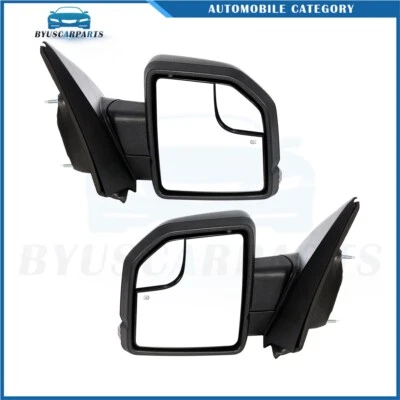 2015 - 2020 年福特 F-150 右 + 左侧镜黑色动力加热转向信号 — 第 1/4 张图片