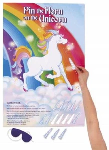 Pin The Horn on the Unicorn Birthday Party Game - Picture 1 of 1