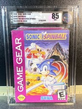 Sonic The Hedgehog Spinball VGA 85 NM+ Silver Seal Sega GameGear Complete Sealed