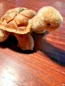 RARE Vintage STEIFF TURTLE SLO Mohair Rubber Germany 1960s W/ STEIFF pin - Picture 1 of 7