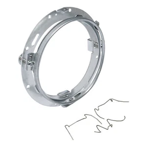 7" Round LED Headlight Mounting Ring Bracket Fit For Harley Touring 94-13 FLD - Picture 1 of 8