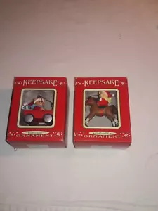 A.C.Moore Bears 2 addobbi albero di Natale vintage in scatole originali vintage - Foto 1 di 2
