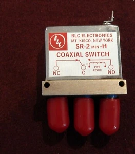 RLC ELECTRONICS SR-2 min-H KOAXIALSCHALTER PWR 12VDC NC,C,NO. - Bild 1 von 1