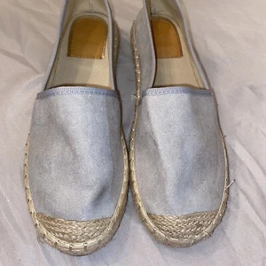 Bella Marie Espadrilles Gray Suede “Mandy” Slip On Women’s 9 # 18 New - Picture 1 of 6
