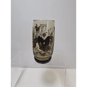 Vintage Libbey Tawny Garten Party Schmetterling Wiese Becher Ersatz - Bild 1 von 6