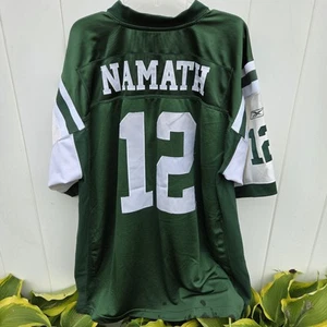 Joe Namath New York Jets Green Throwback Football Jersey Mens Size 2XL Stitched - Picture 1 of 12