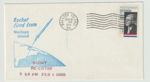 Launch Scout Rocket 02/1/0/1966 para PRUEBAS DE REINGRESO, Wallops Island, VA - Imagen 1 de 1