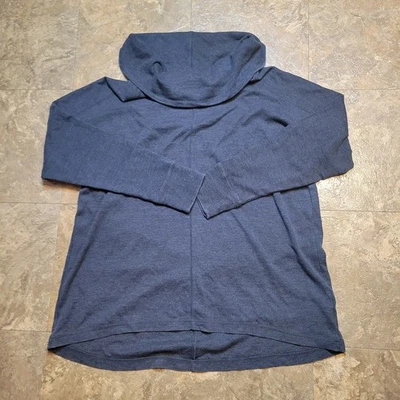 Top tejido gofre cuello capucha marca Lucky para mujer 2XL gris manga larga pulóver Foto 1 de 4