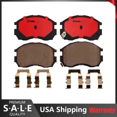 Kit de pastilhas de freio dianteiras de cerâmica Brembo para Chrysler Dodge Eagle Mitsubishi Plymouth - Imagem 1 de 3