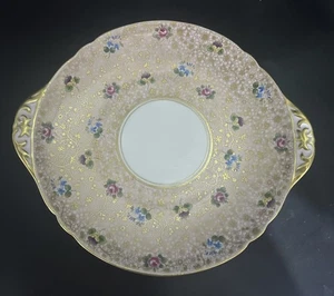 Shelley #12609 Rose, Pansy, Forget-Me-Nots Chintz Cake Plate (1925-1940) RARE - Picture 1 of 3