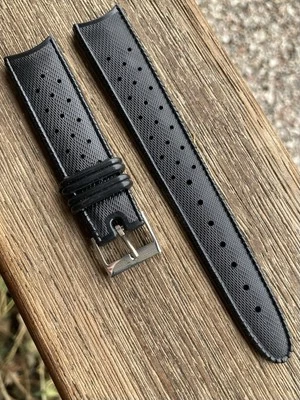 Bracelet SUB MOD DEP 19mm | Extrémités incurvées type tropique | Bracelet montre | Vintage années 60 - Photo 1/4