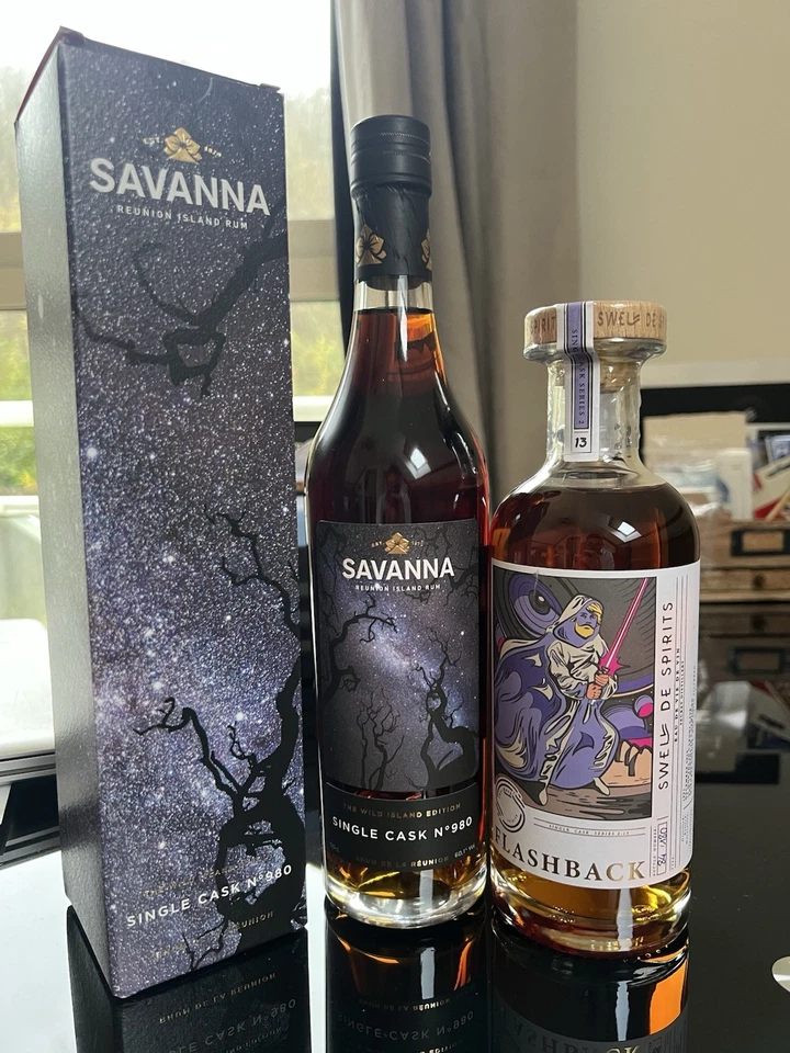 Rhum Savanna Wild Island 980 Voie Lactée + Swell De Spirit Flashba Cognac Caroni - Immagine 1 di 1