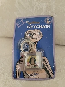 Vintage 1982 Star Power Plastic Acrylic E.T. Movie Keychain Sealed In Package - Picture 1 of 5
