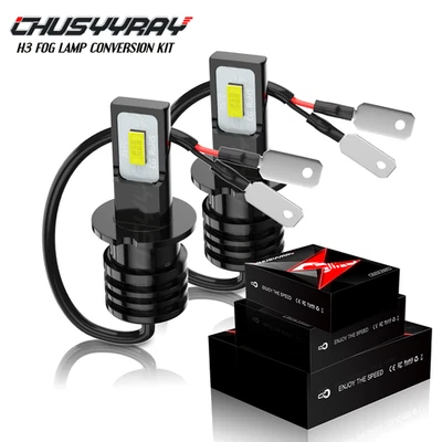 Kit de conversión de bombillas antiniebla H3 6000K blanco para Subaru Tribeca 08-13 2 piezas Foto 1 de 4