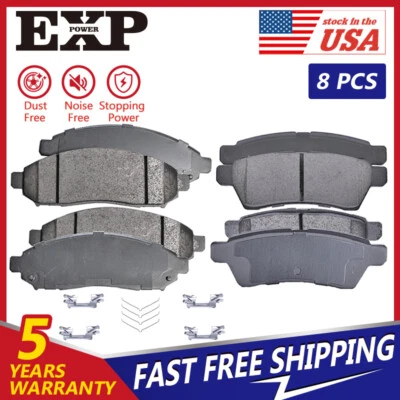 Pastillas de freno delanteras y traseras de cerámica para Nissan Frontier 2005-2018 Xterra 2005-2015 Foto 1 de 4