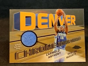 CARMELO ANTHONY ~ 2004-05 TOPPS CHROME "CHROME-TOWN HEREOS" GW JERSEY RELIC! #1K - Bild 1 von 12
