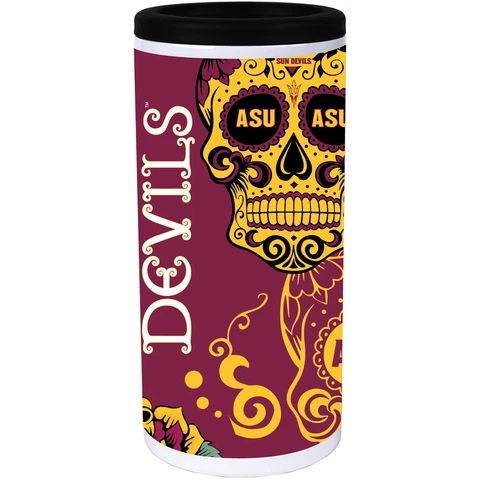 Arizona State Sun Devils Dia Stainless Steel 12oz. Slim Can Cooler Cover