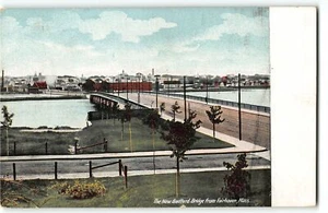 "New" Bedford Bridge from Fairhaven, MA - c1905 UDB Postcard - Picture 1 of 2